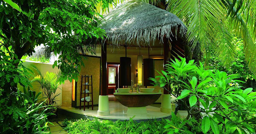His hotels and resorts are built with eco-friendly materials.